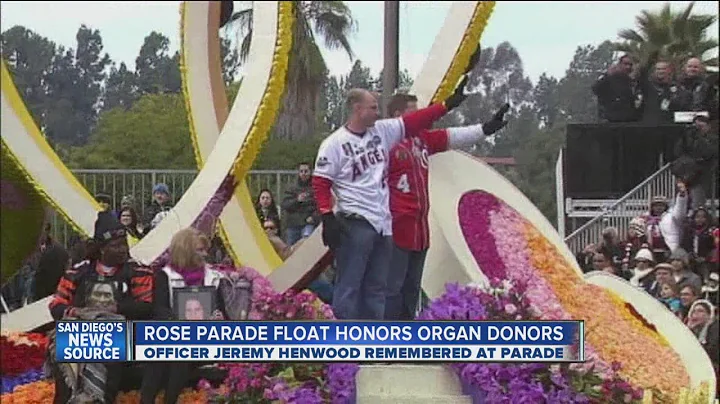 Rose Parade float honors organ donors: Fallen SDPD...