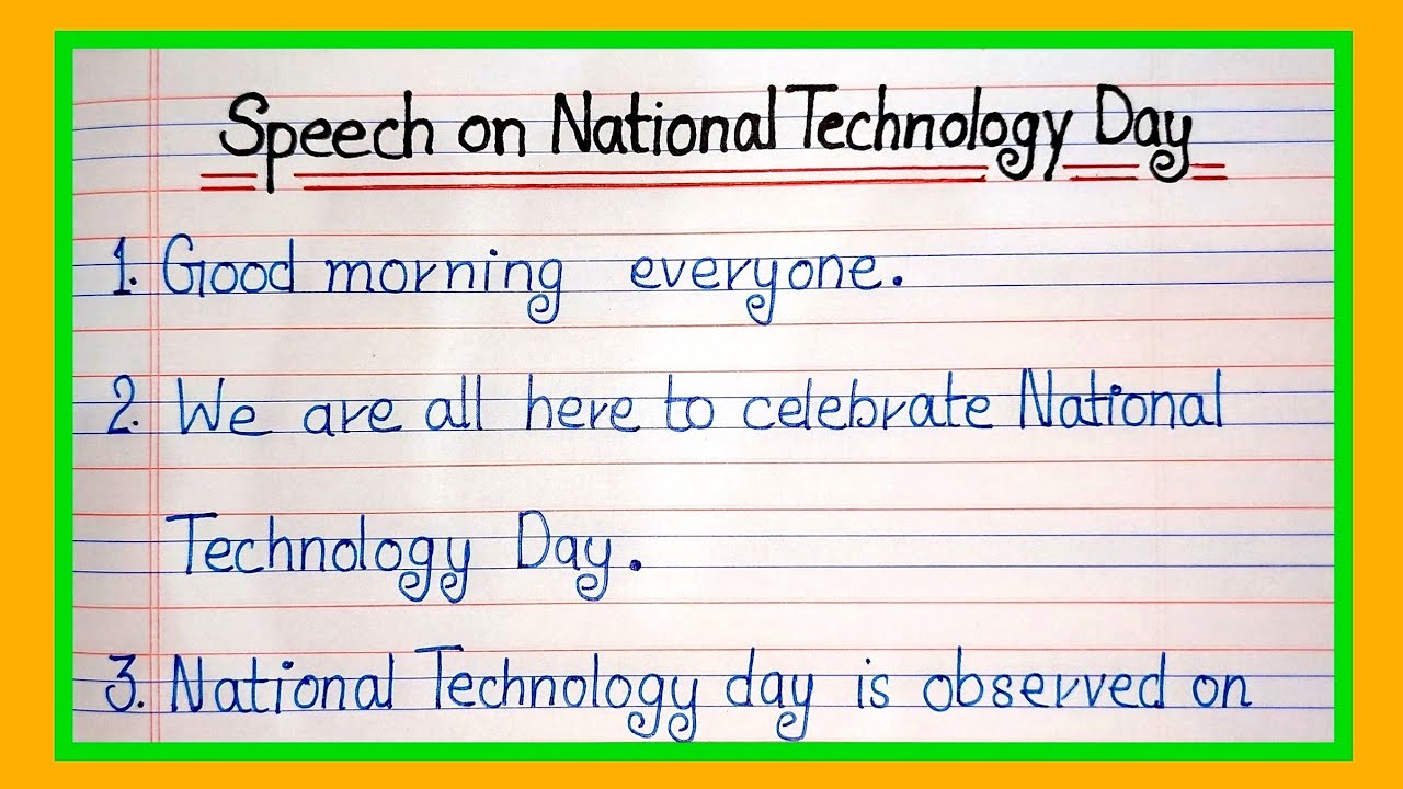 Speech On National Technology Day 10 Lines Speech On National speech-on-national-technology-day-10-lines-speech-on-national