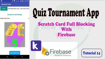 Quiz Tournament & Earning App Scratch Card Design & Blocking (Tutorial 14)