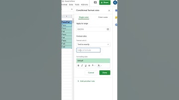 How to use Conditional Formatting in Google Sheets!🥺 #googlesheets #excel #exceltips #spreadsheet