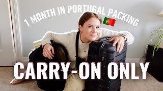 🇵🇹 Packing for a MONTH in Portugal | Carry-On Only, Packing Tips, Capsule Wardrobe