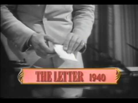 The Letter 1940 Movie