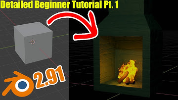 Part 01 : Modeling from Default Cube | Blender 2.91 Fireplace Beginner Tutorial