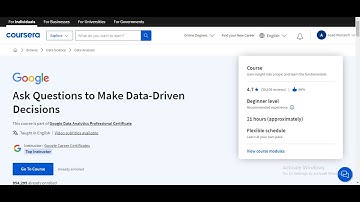 Ask Questions to Make Data-Driven Decisions | Google Data Analytics | Coursera | Module 2-3