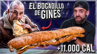 GINES ME RETA a COMER su BOCADILLO MÁS CALÓRICO 🥖 (11.000 CALORIAS y 1/2 LITRO ACEITE) que empapeee!