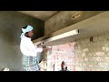 Plastering Techniques _ Loft plastering with Kitchen | House Lintel Slab Plastering with speed