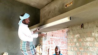 Plastering Techniques _ Loft plastering with Kitchen | House Lintel Slab Plastering with speed