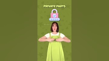 Lied over de veiligheid van intieme delen voor kinderen #Engels #leren #kleuterschool