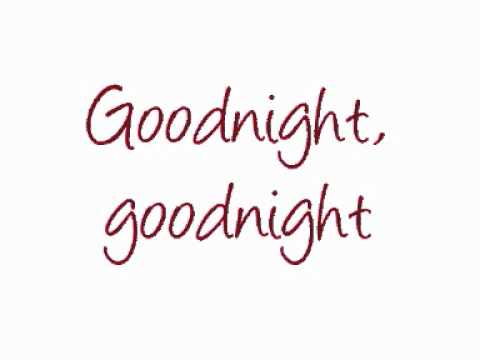 Maroon 5 - Goodnight Goodnight lyrics