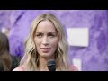 IF: Emily Blunt red carpet interview | ScreenSlam