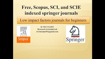 Best scopus indexed journal || SCI || SCIE || UGC indexed springer journals || Low impact  factors