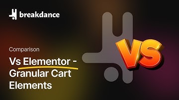 Breakdance Vs Elementor #23 - Granular WooCommerce Cart Elements