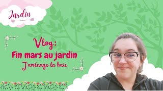 Vlog mars au jardin : j'aménage la haie