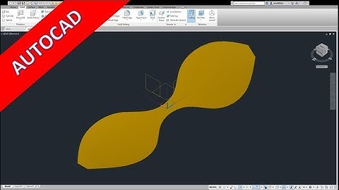 Propeller / Airblade with sweep - Autocad 2019 Training - Surfaces