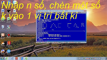 PASCAL#18 Chèn một số vào vị trí bẩt kì(Mảng 1 chiều)
