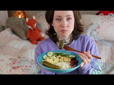 ASMR Whisper Eating Sounds | Cabbage Scrambled Eggs | Crunchy Sounds | Mukbang 먹방
