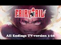 Fairy Tail All Endings TV-version 1-26