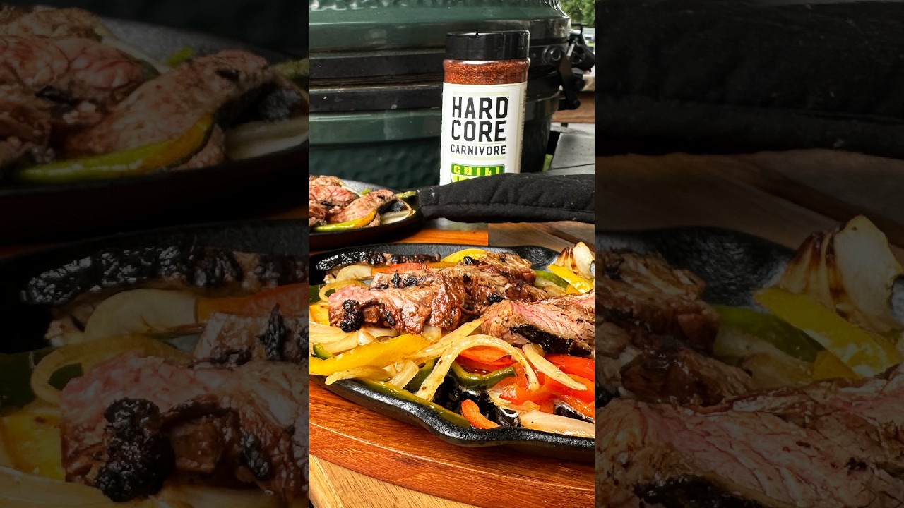 Skirt Steak Fajitas on the Big Green Egg | Video Recipe