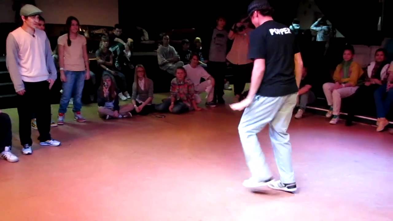 Dance Machine Party /финал popping /Рустик vs Дима