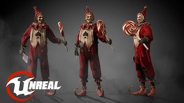 Animated Low poly Game Ready ROYAL JESTER  /3D