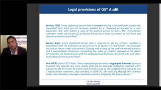 Webinar on “GST Audit & Annual Return  Issues and solutions” organised by CA Raj Chawla