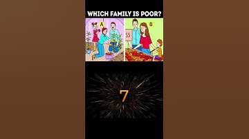 Which Family is Poor? 99% Fail #riddles #brainteasers #puzzle