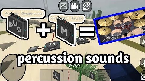Sound Generator in Mini block Craft 3D ( Percussion sounds)