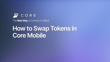 How to Swap Tokens in Core Mobile