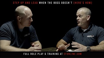 Step up and LEAD when the Boss doesn