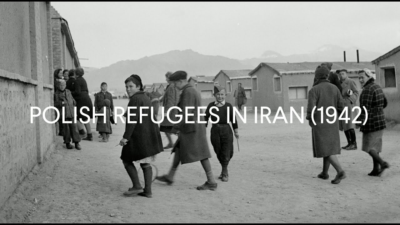 Polish WW2 Refugees In Iran, 1942 (Film Excerpt)