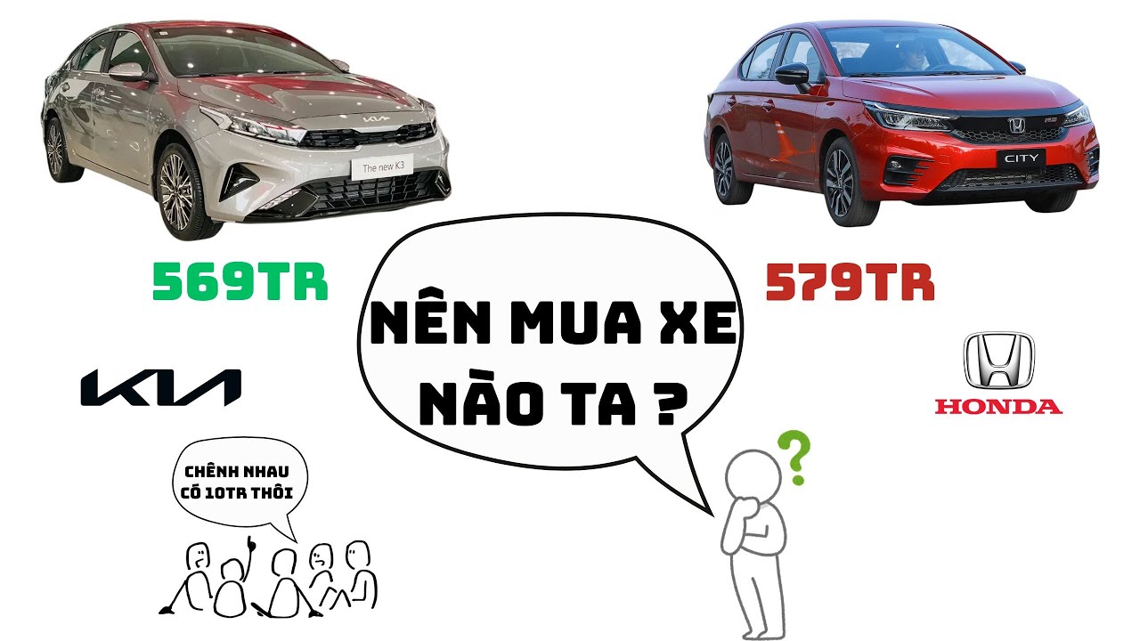 HONDA CITY RS VÀ KIA K3 LUXURY dưới 600tr thì mua xe nào ? 