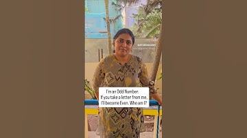 Which Odd number becomes Even if we take a letter from it 🤔#upfunda #matheducation #education