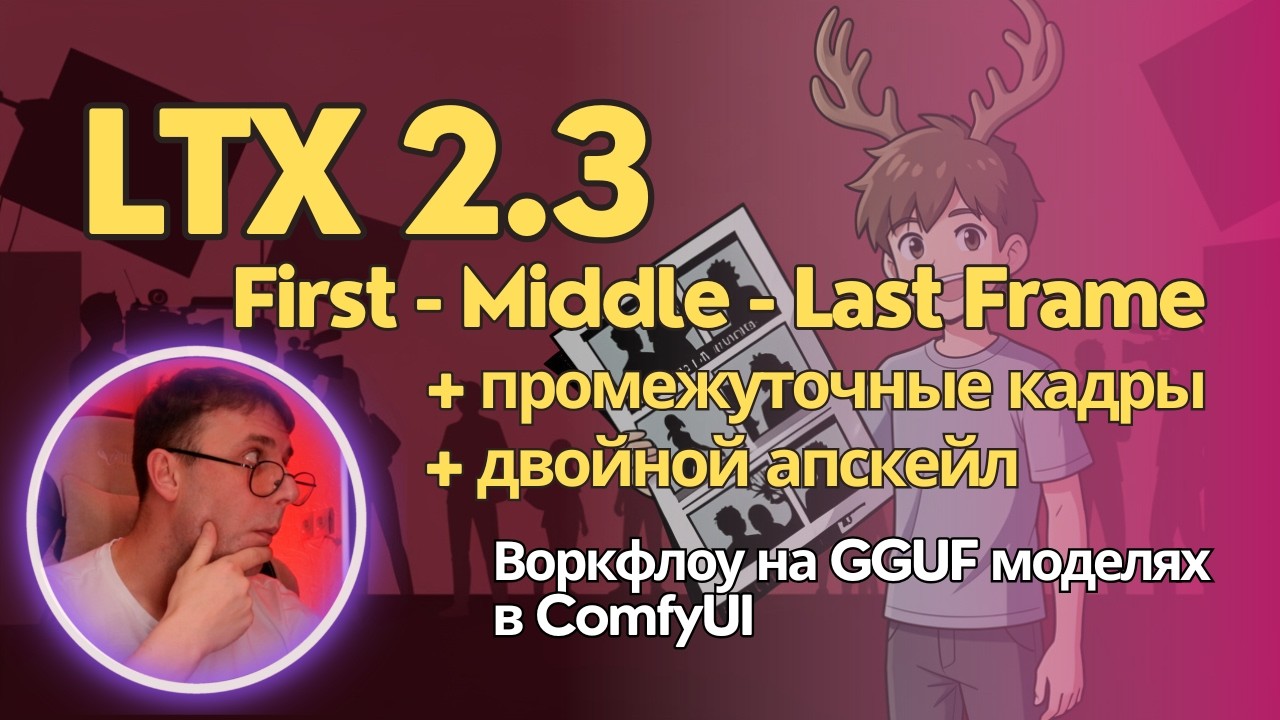 LTX 2.3 - видеостудия у тебя на компе. Две хорошие техники для генерации видео по ключевым кадрам