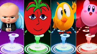baby Boss 🆚Mr tomatoes 🆚Where'sChicky🆚Kirby♪♪♪♪♪ Who is best??