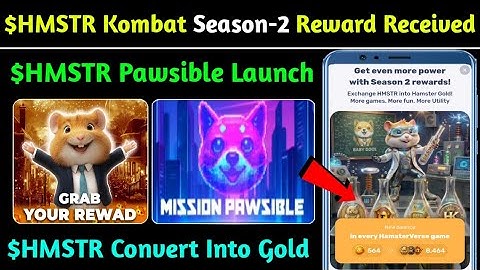 🌐Hamster Kombat Season-2 Reward Received ✔️ | Hamster Kombat Pawsible New Airdrop Launched