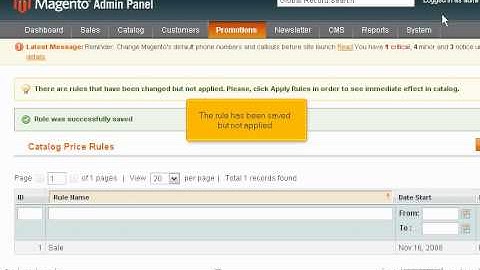 How to setup special promotions in Magento Commerce - Magneto Tutorial