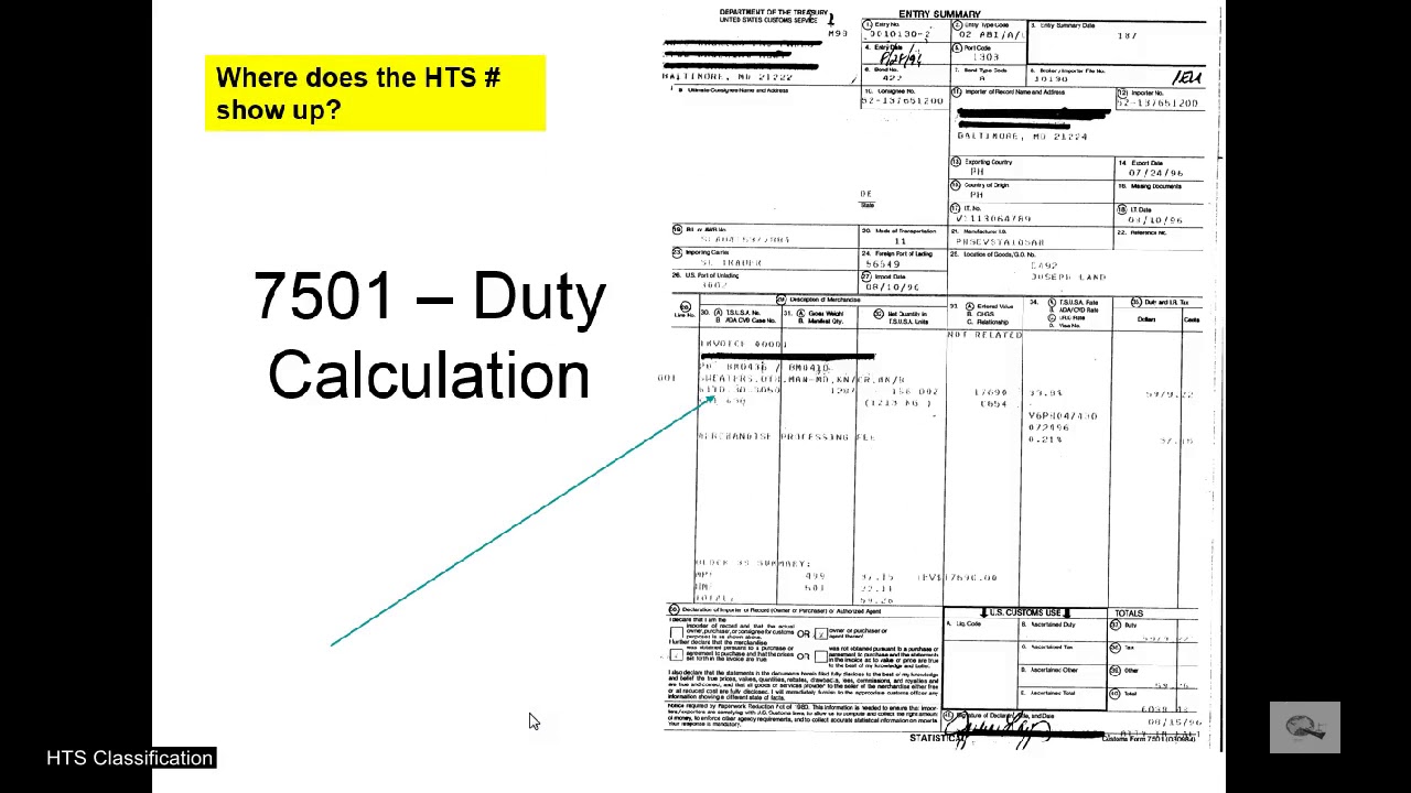 HTS Classification Part I YouTube