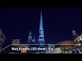 Burj khalifa led show  kia