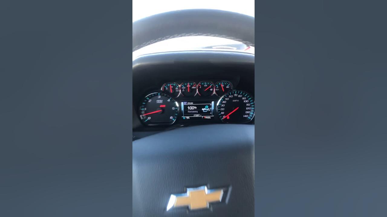 How to reset 2019 Chevy Tahoe oil light - YouTube