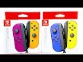 UNBOXING! NEW Nintendo Switch Joy-Cons! Neon Purple with Neon Orange and Dark Blue with Neon Yellow!