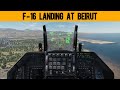 DCS F-16C Landing at Beirut in 4K Ultrawide