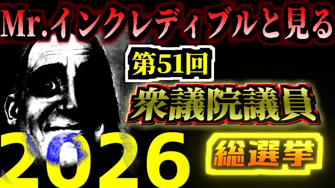 Mr.インクレディブルと見る第51回衆議院議員総選挙(2026)の結果　※多少主観含む