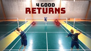 Badminton returns on the high serve screenshot 3