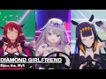 DIAMOND GIRLFRIEND - Bijou, Ina, IRyS (古石ビジュ―, 一伊那尓栖, アイリス)