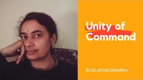 Unity of Command #publicadministration