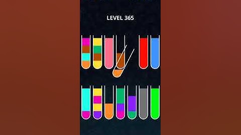 COLOR SORT PUZZLE LEVEL 365