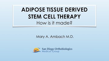 Adipose Tissue Derived Stem Cell Therapy. How is it made? - Dr. Mary Ambach