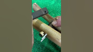 Handmade a Simple trigger mechanism # Craft idea # DIY # Bamboo creative