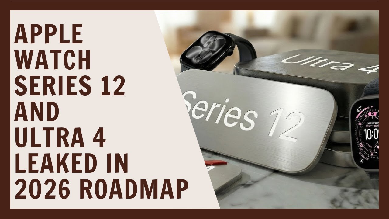 В дорожной карте Apple Watch на 2026 год появились утечки информации о моделях Series 12 и Ultra 4.