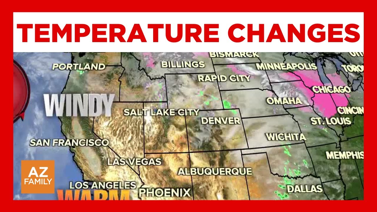 Cooler temps in the Valley, storms possible for higher elevations - YouTube